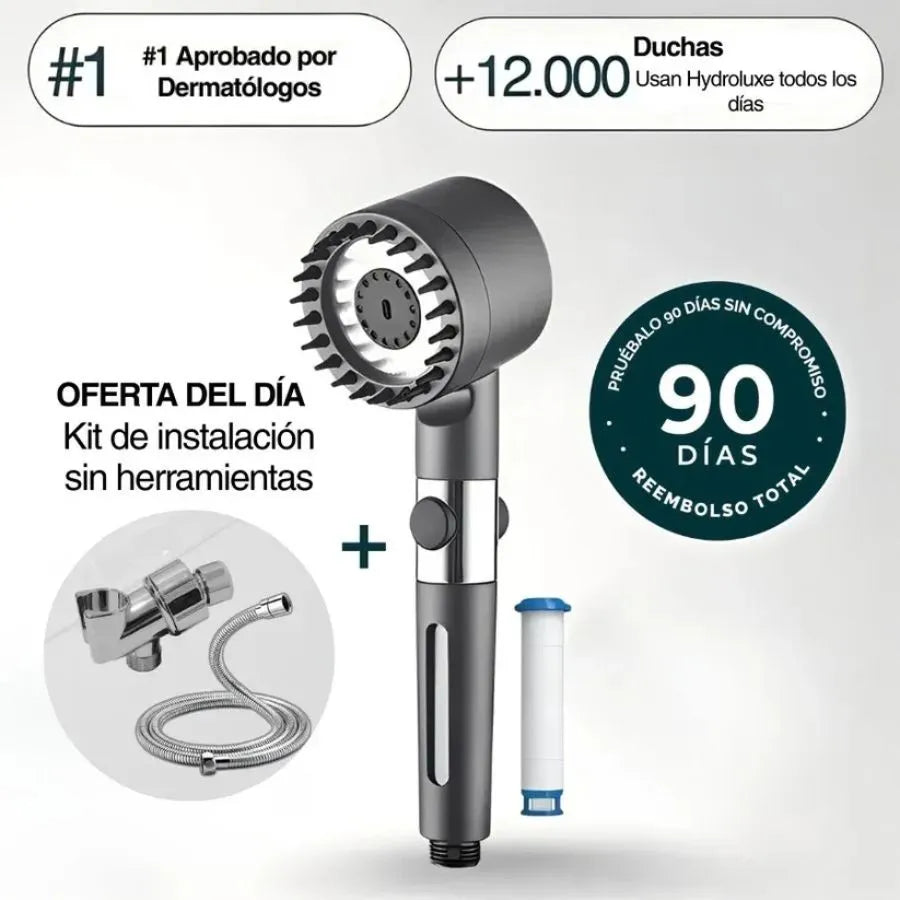 HYDROLUXE™ - Elimina el cloro y la cal de tu ducha