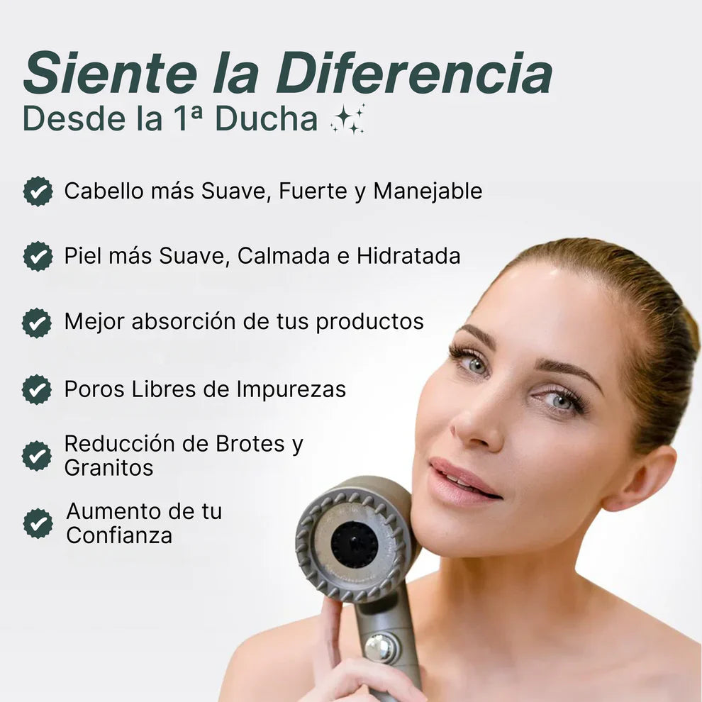 HYDROLUXE™ - Elimina el cloro y la cal de tu ducha