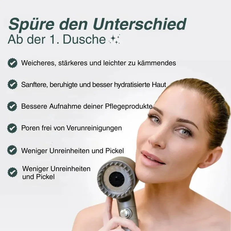 HYDROLUXE™ – Entfernt Chlor und Kalk aus deiner Dusche